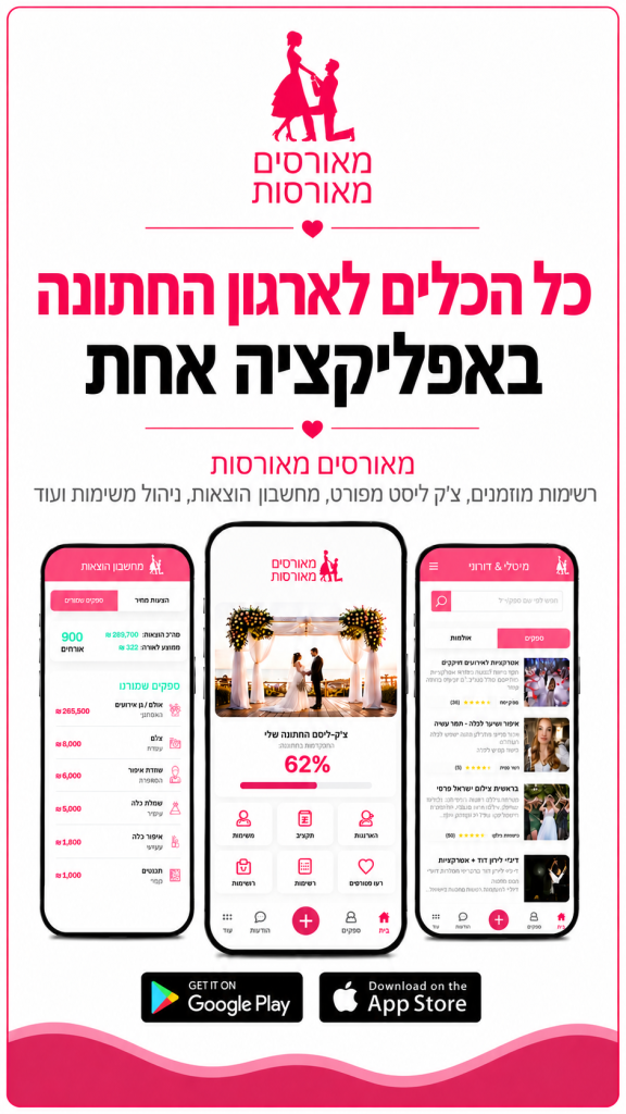 אפליקציית ארגון חתונה